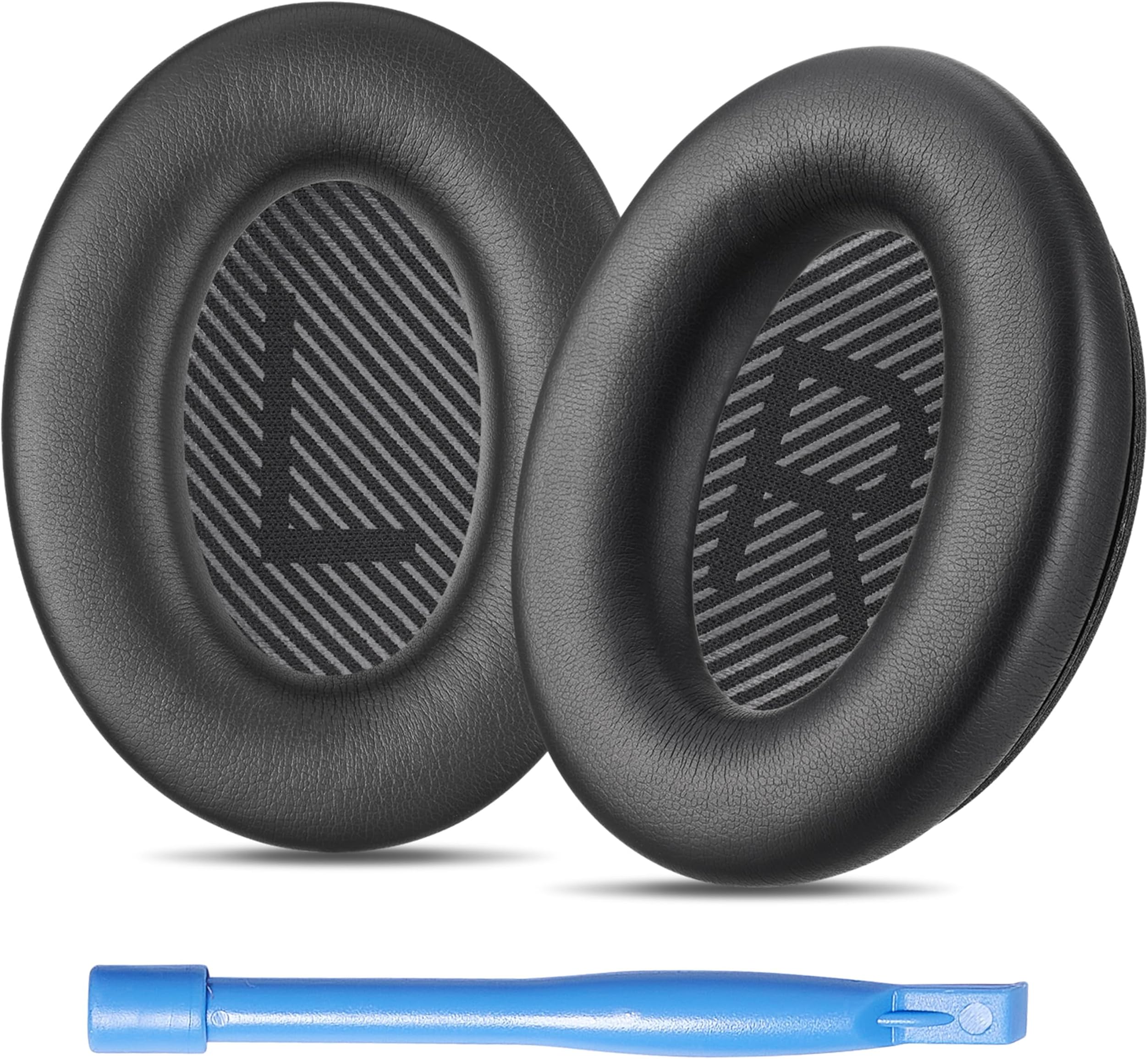 AHG Accessory House Global qc Replacement Ear Pads Cushions Compatible with Bose QuietComfort 35 II / QC35, QCSE, QCSC and QC45 Wireless Headphones (Black) - Premium Material | Extra Thick | Durable