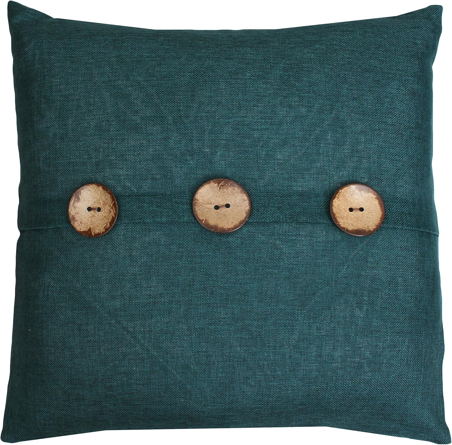 Thro by Marlo Lorenz Chelsea Button Feather Filled Deep Teal Decorative Throw Pillow