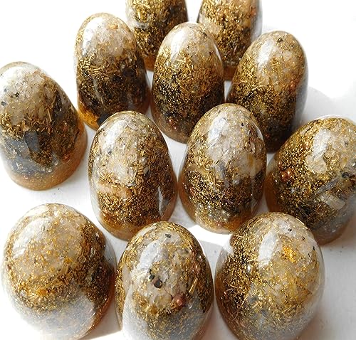 Miniatura 9 de Prosperity 24K Gold Power Dome Tower Buster Crystal Orgone Generator Acumulador de energía 7.83432528Hz OM Chant Advance Armónicos Muchos