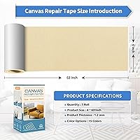 Vista 4 de KING MOUNTAIN Cinta de Reparación de Lona, Parche para Equipo de Exterior, 4×63 Pulgadas, Impermeable, Autoadhesiva para Reparar Cubiertas