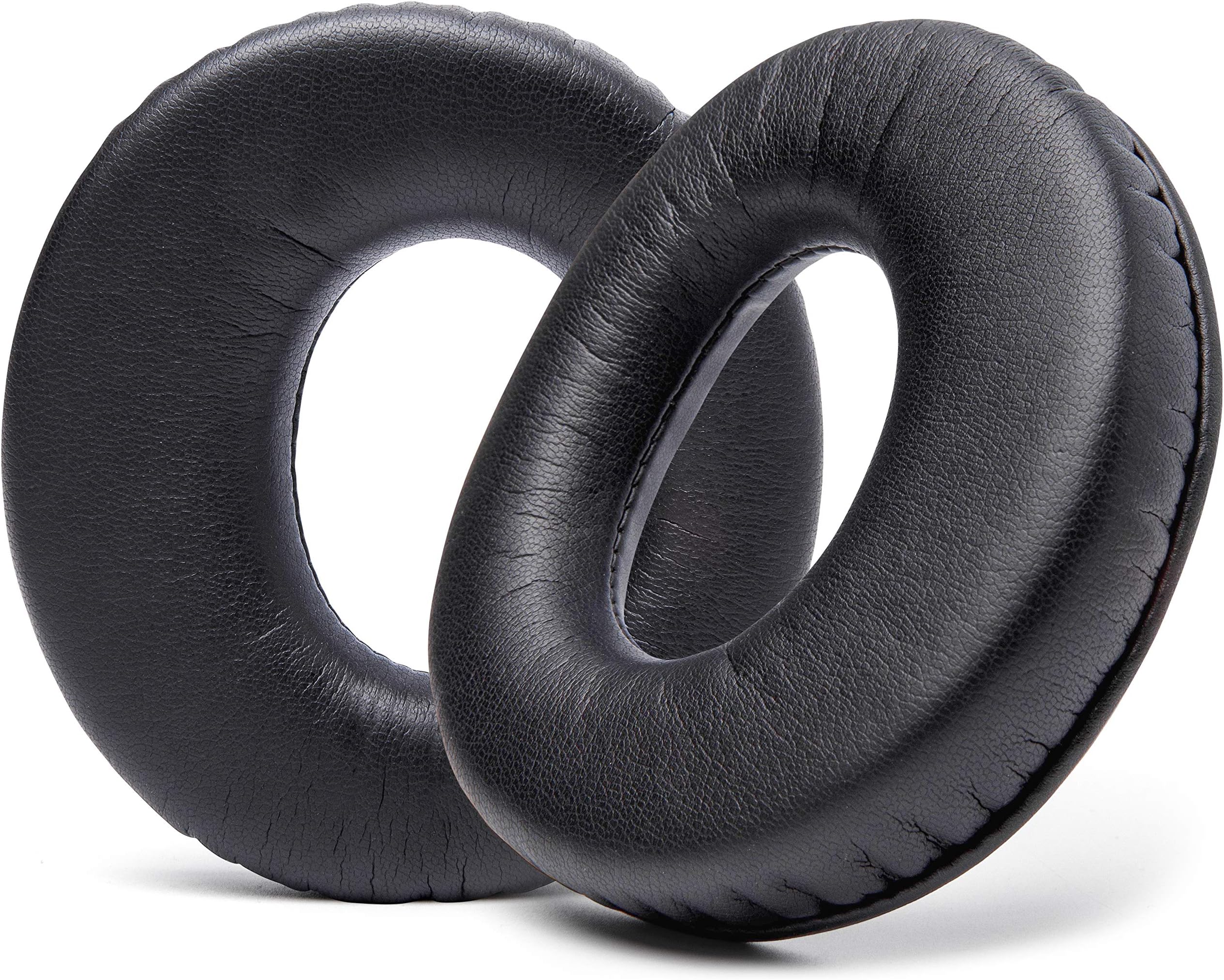 WC Replacement Ear Pads for Sony MDR-RF985R RF970 RF970RK RF960RK RF960R RF925RK & MDR-DS6500 Headphones | Softer Leather, Luxurious Memory Foam, Added Thickness, Enhanced Noise Isolation | Black