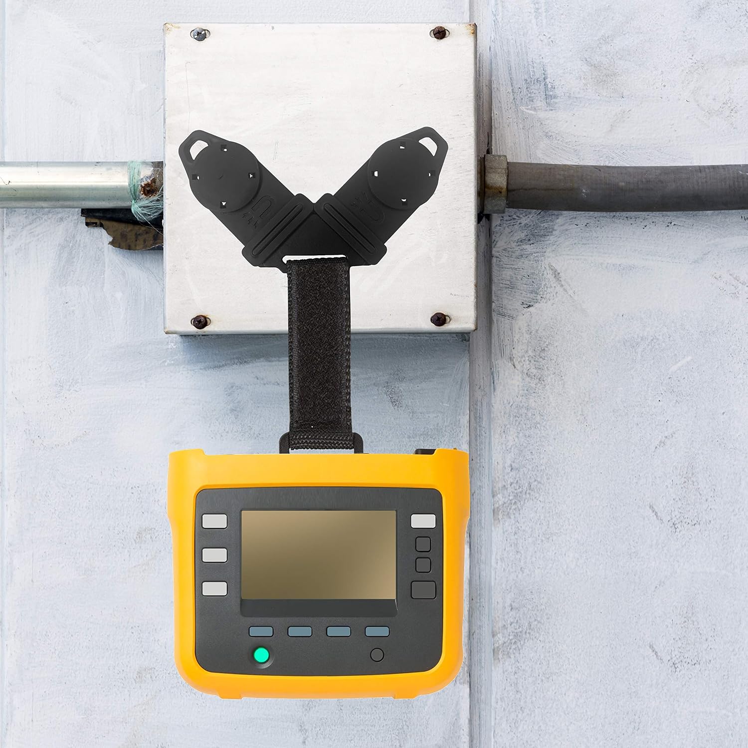 Universal Multimeter Magnet, Hook, and Clip Hanging Strap Kit with Extra Dual Magnets for Heavy Fluke Meters | Works With Most Multitesters Including Fluke and Klein Tool Meters
