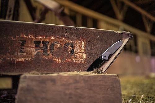 Miniatura 6 de Schrade Carpeta Delta Class Shudder de 8 pulgadas con hoja de acero AUS-10 de 3.5 pulgadas y mango de aluminio para EDC