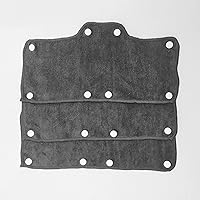 Vista 32 de Banda de sudor beige para casco de terciopelo lavable, forro de algodón de rizo NAEE a presión (6 piezas)