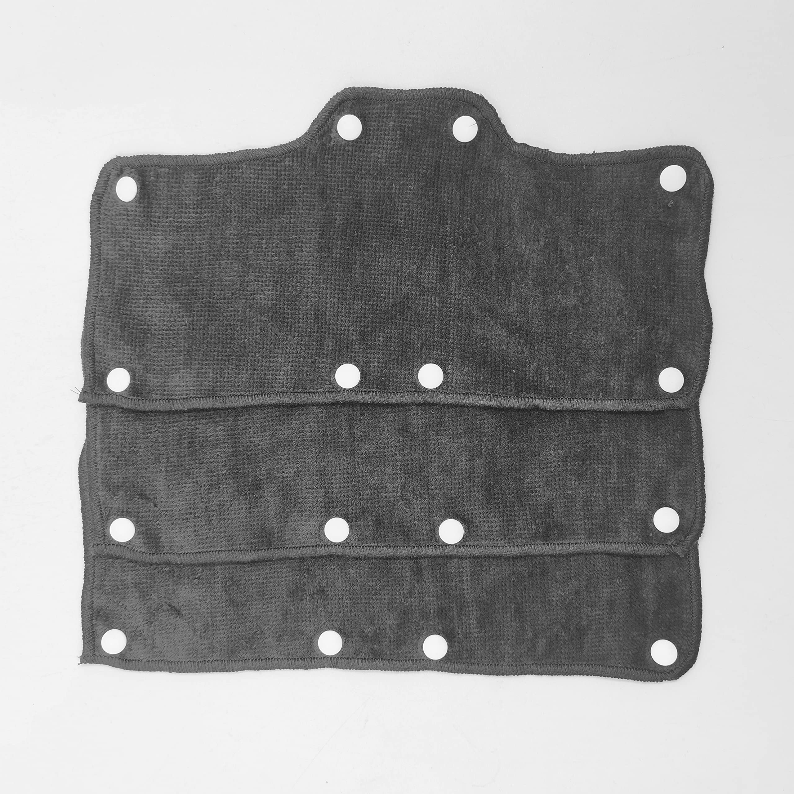 Dark Gray Sweatband for Hardhat Washable Velvet Terry Cotton Hard Hat Liner NAEE snap on (3pcs)