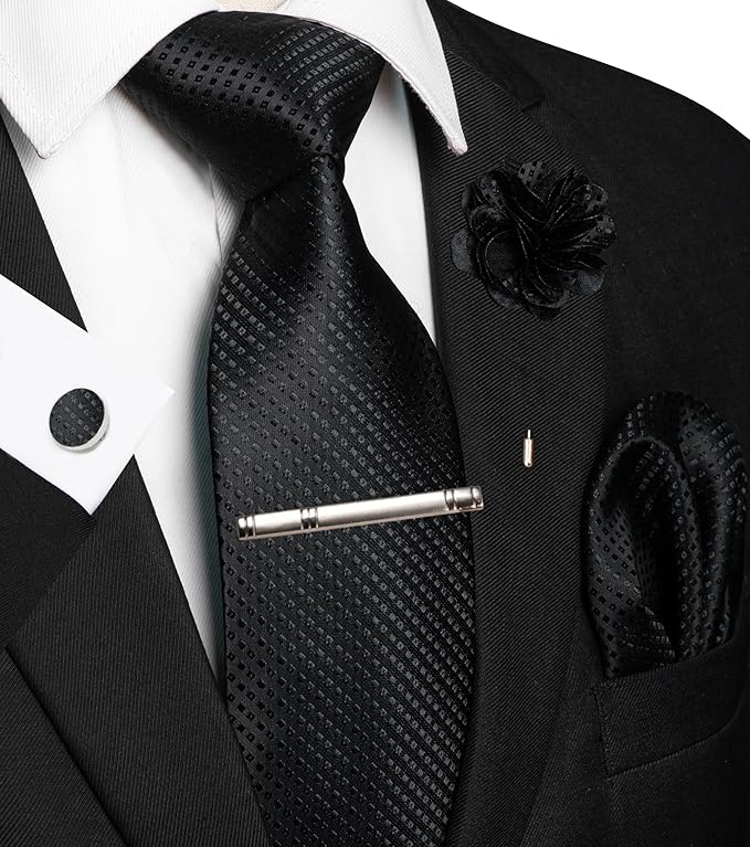Juego de Corbata y Pañuelo para Hombre con Set de 5 Piezas miniatura 2