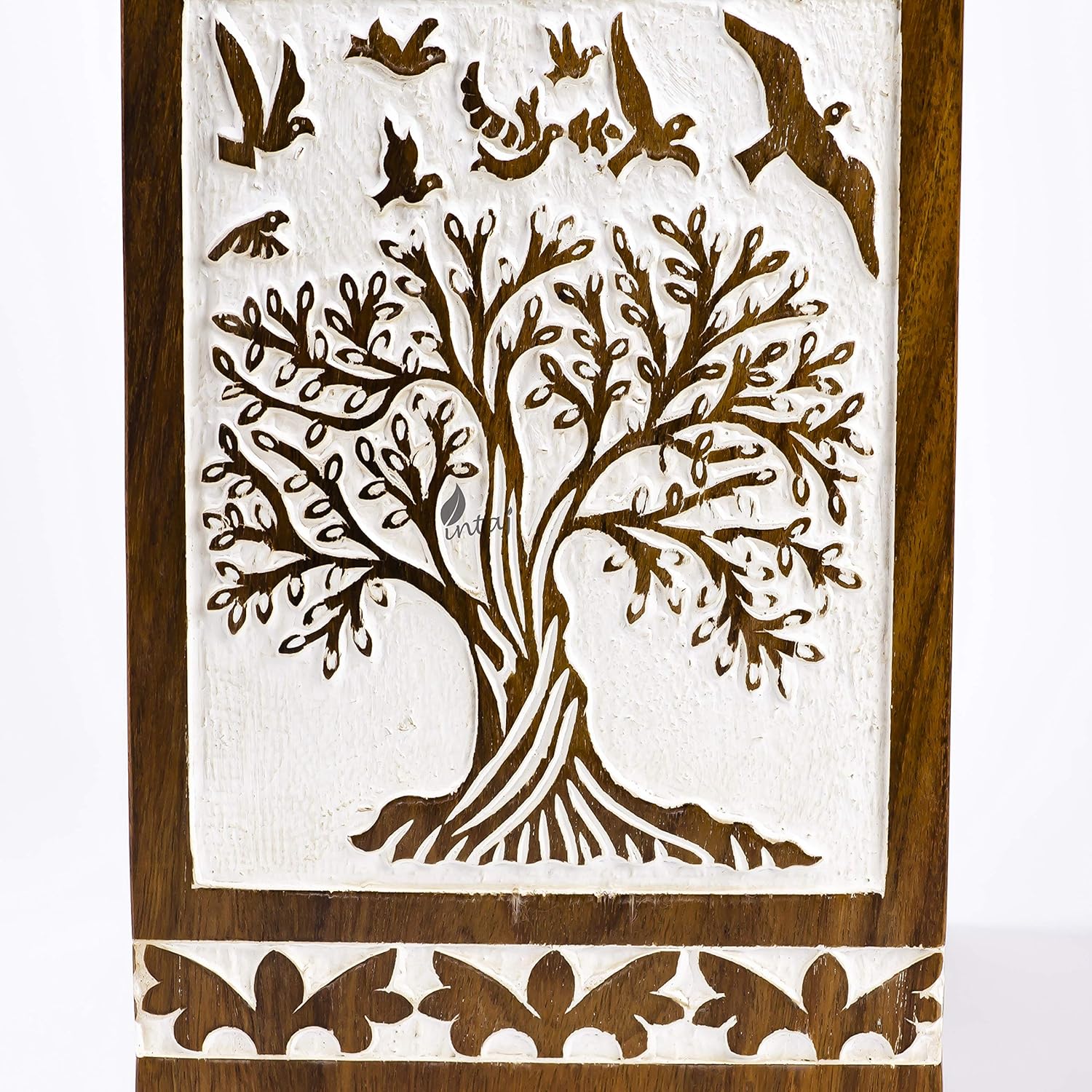 Handmade Rosewood Urn for Human Ashes | Tree of Life Wooden Urns Hand-Crafted - Funeral Cremation Urn for Ashes (Antique Soulful Tree 73, Adult 250 Cu/in)
