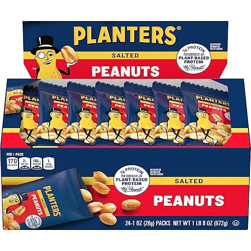 Miniatura 2 de Planters Cacahuetes salados (paquete de 288 unidades, 12 cajas de 24 bolsas)