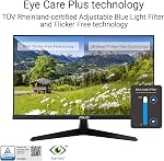 ASUS Moniteur d'ordinateur de bureau de jeu de 24 pouces 120Hz (VY249HGR) - 1080p (Full HD), IPS, 120Hz, 1ms, Adaptive Sync, Eye Care Plus, filtre de lumière bleue, sans scintillement, SmoothMotion, DisplayWidget, garantie de 3 ans