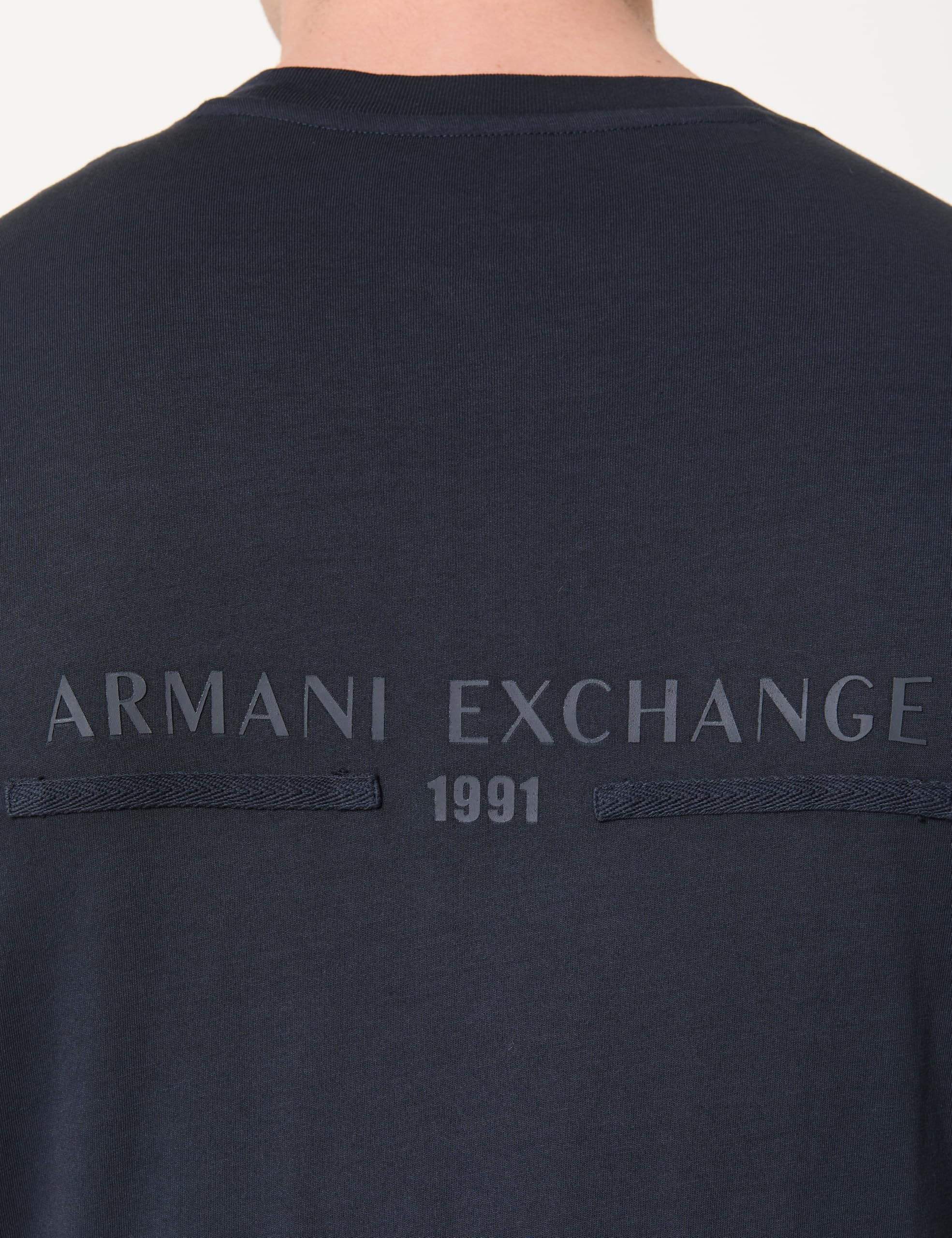 Armani Exchange Pocket Text Logo tee Camiseta Hombre (Pack de 1)
