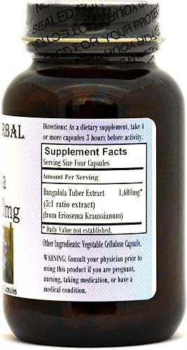 Miniatura 2 de Barlowe's Herbal Elixirs Extracto de Bangalala (Eriosema kraussianum) 51 - Sin estearatos, embotellado en vidrio!