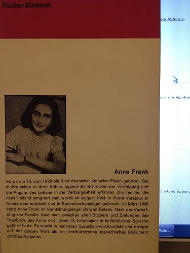 Das Tagebuch der Anne Frank. 12. Juni 1942 - 1. August 1944.