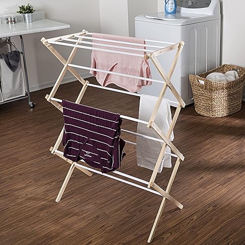 Miniatura 4 de Honey-Can-Do - Tendedero de madera para ropa.