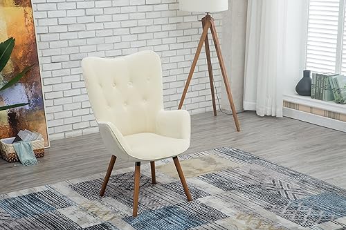 Miniatura 42 de Roundhill Furniture - Silla decorativa doarnin contemporánea de terciopelo sedoso con respaldo de botones, Tela, Amarillo