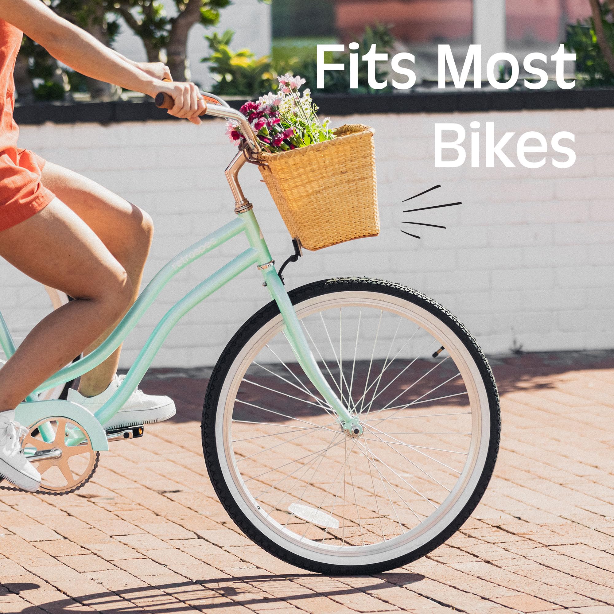 Amazon.com : Retrospec Bicycle Cane Woven Rectangular Toto Basket