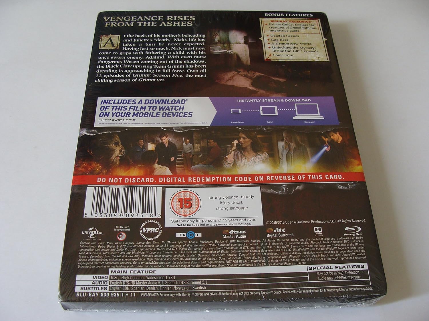 Grimm Season Five: Limited Edition Steelbook With UV Download