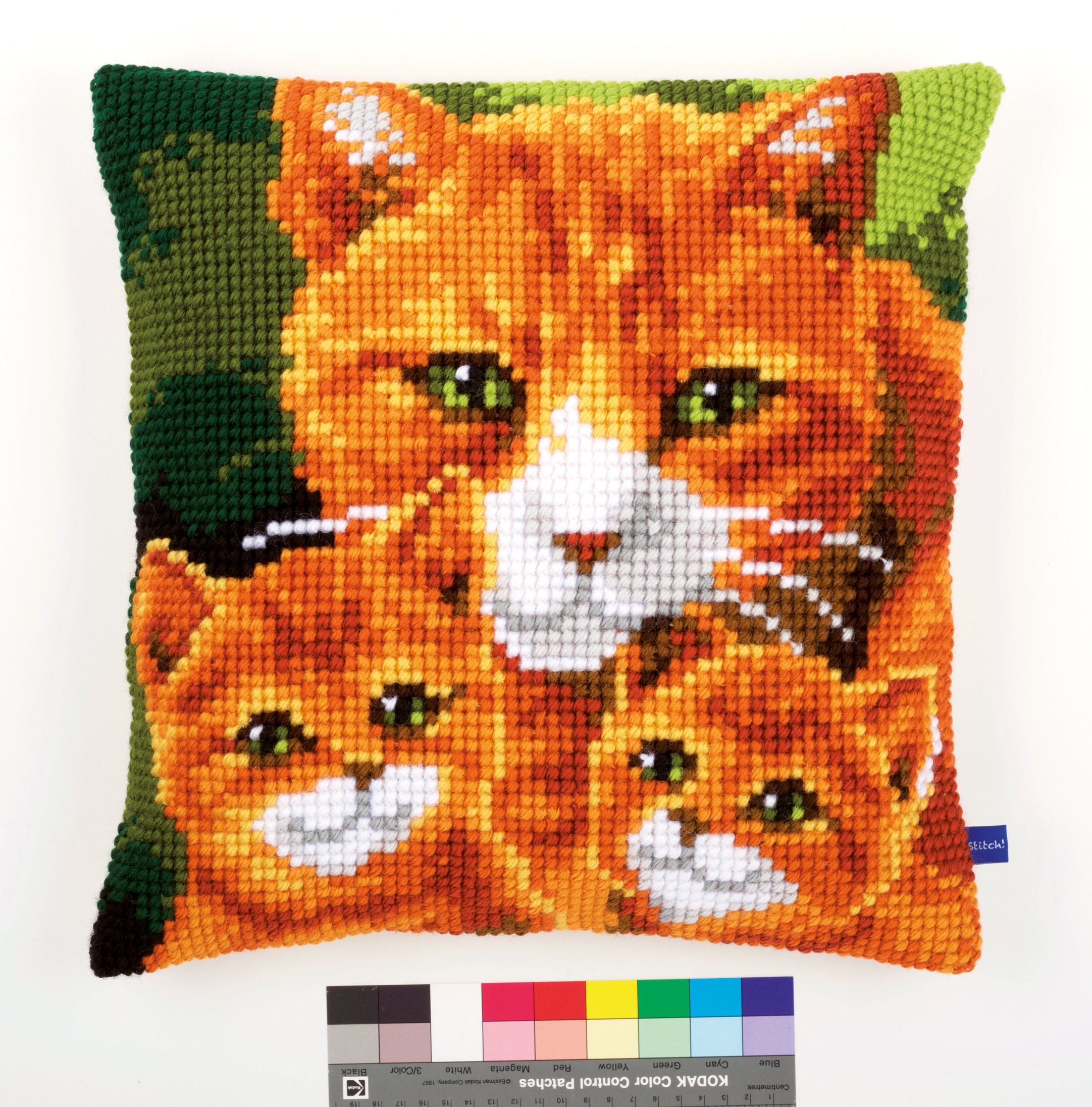 Vervaco Cross Stitch Kit: Cushion: Cats Family, Other, NA, 40 x 40cm