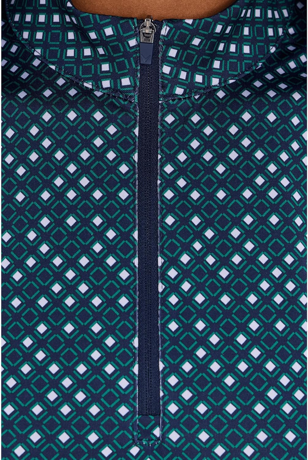 Callaway Women's Sleeveless Framing Geo Print 1/4-zip Top