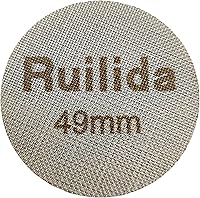 Vista 1 de Pantalla de disco espresso de 1.929 in, reutilizable, 0.067 in de grosor, 150 μm, acero inoxidable 316, filtro de café profesional, placa de malla