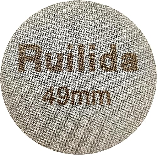 Pantalla de disco espresso de 1.929 in, reutilizable, 0.067 in de grosor, 150 μm, acero inoxidable 316, filtro de café profesional, placa de malla