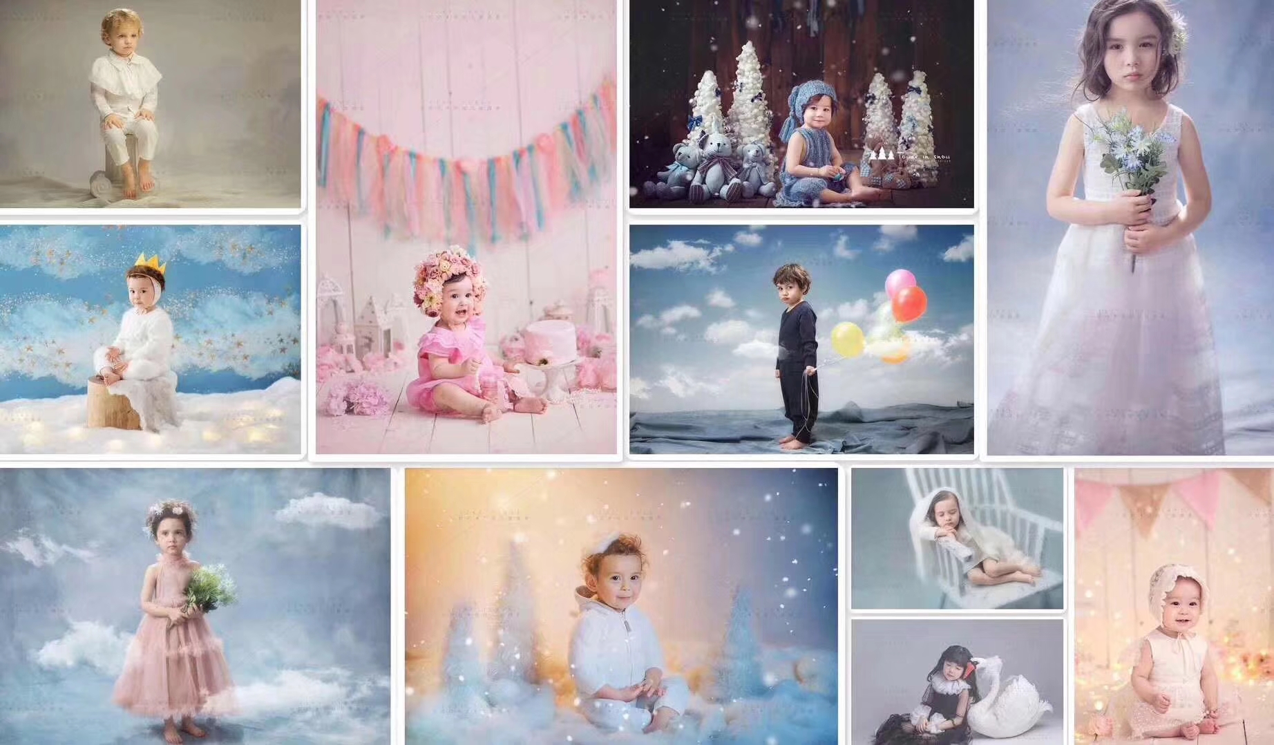 Background For Photography Retro Curtain Abstract Flowers Wall Children Portrait Background Photo Zone Photo Studio A6 9x6ft/2.7x1.8m