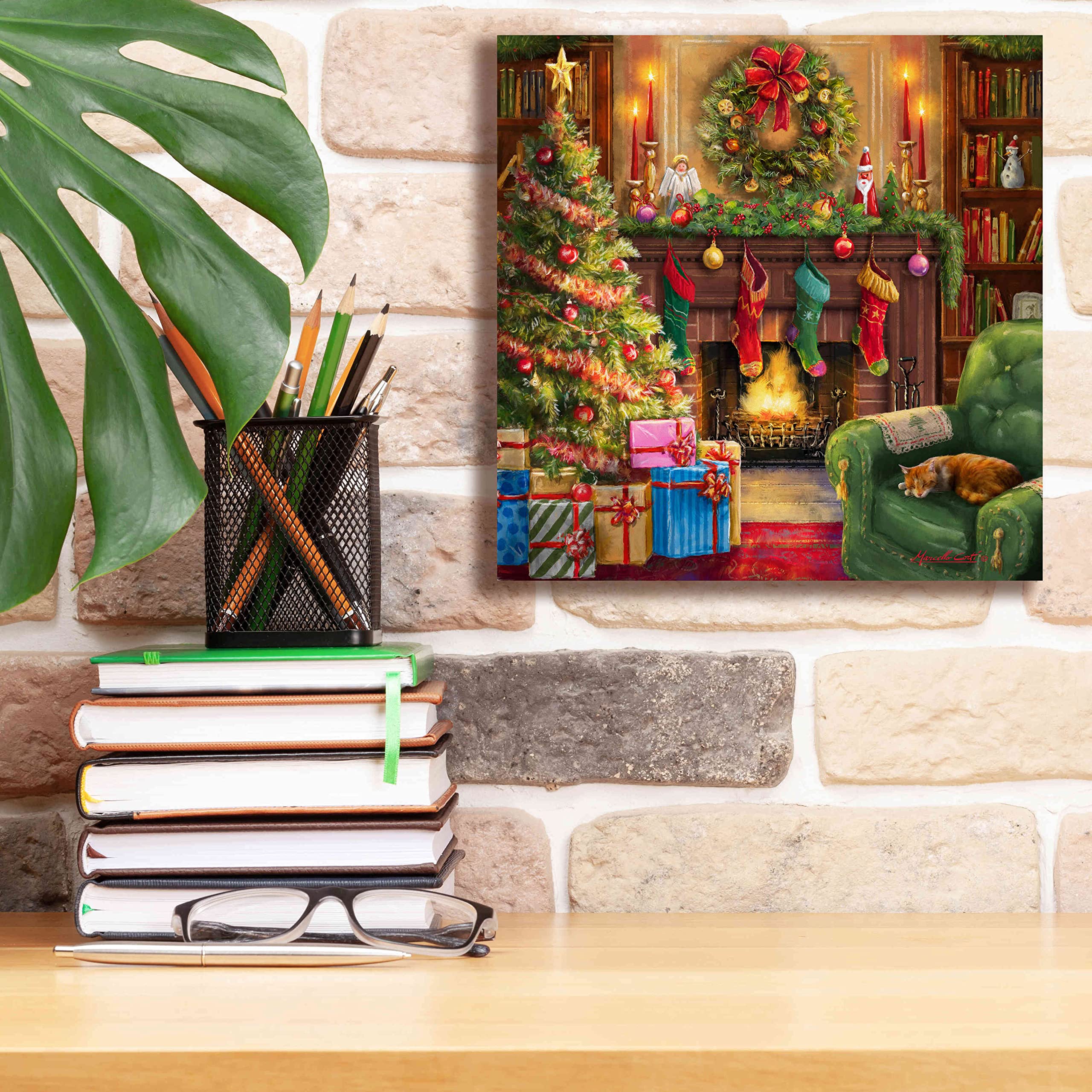 Amazon.com: Epic Graffiti 'Cozy Christmas Evening' by Ali Corti