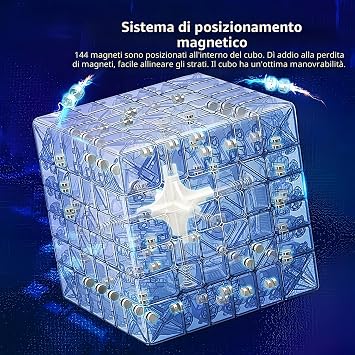 MXDCuber Meilong 6M Speed Cube 6x6 Stickerless,Meilong 6x6 V2 M Puzzle Cube 61 MM (Upgraded Version M)
