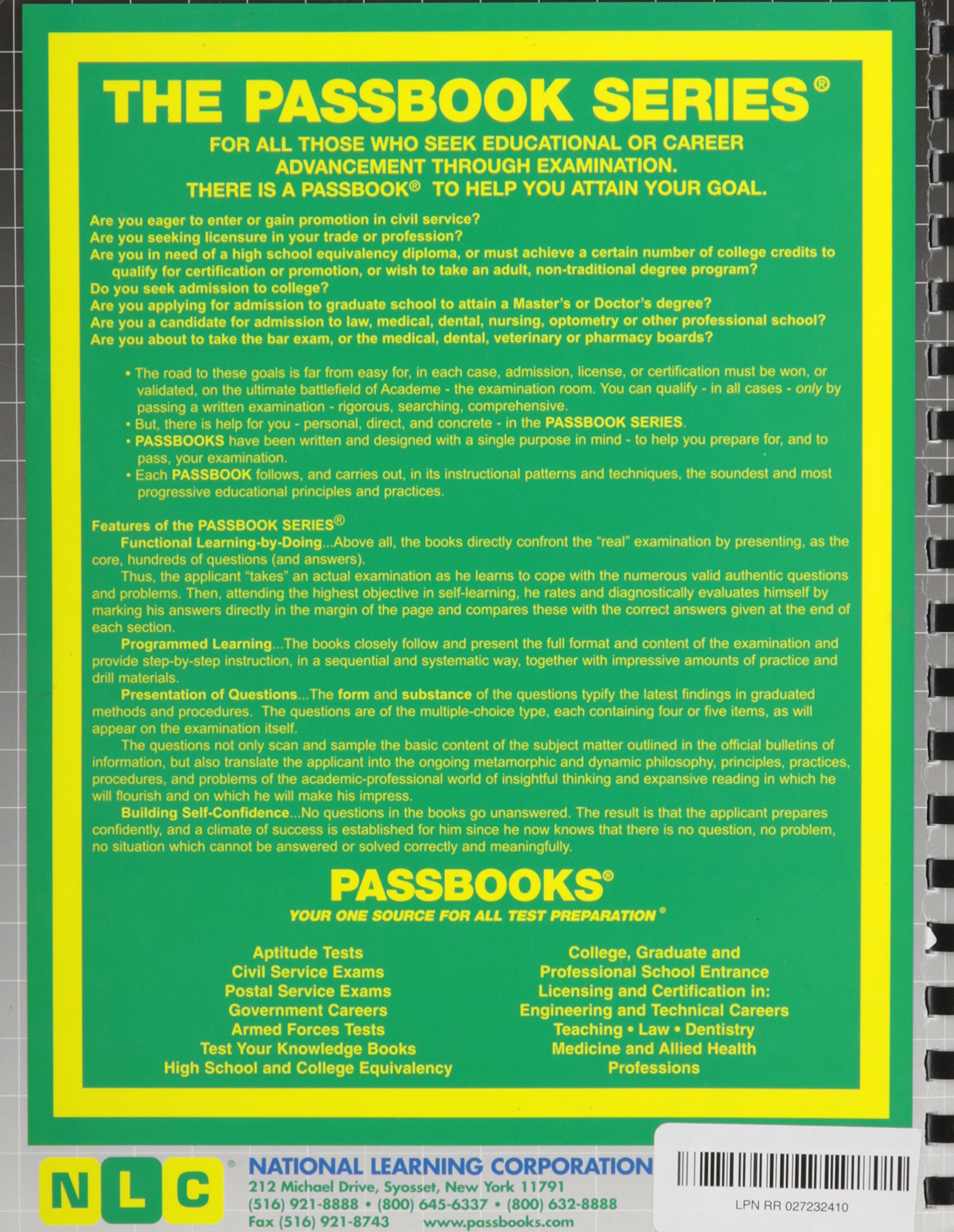 Administrative Manager: Passbooks Study Guide (C-1754)