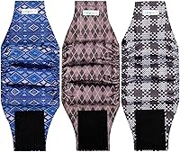 Vista 14 de Langsprit Bandas para el vientre masculino para perros (paquete de 3) – Envolturas de alta absorción para perros machos lavables – Pañales oso polar