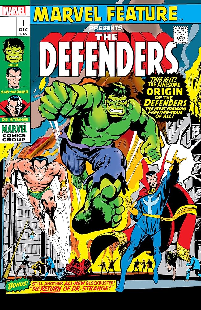 Amazon.com: Defenders: Marvel Feature (1971-1973) #1: Facsimile
