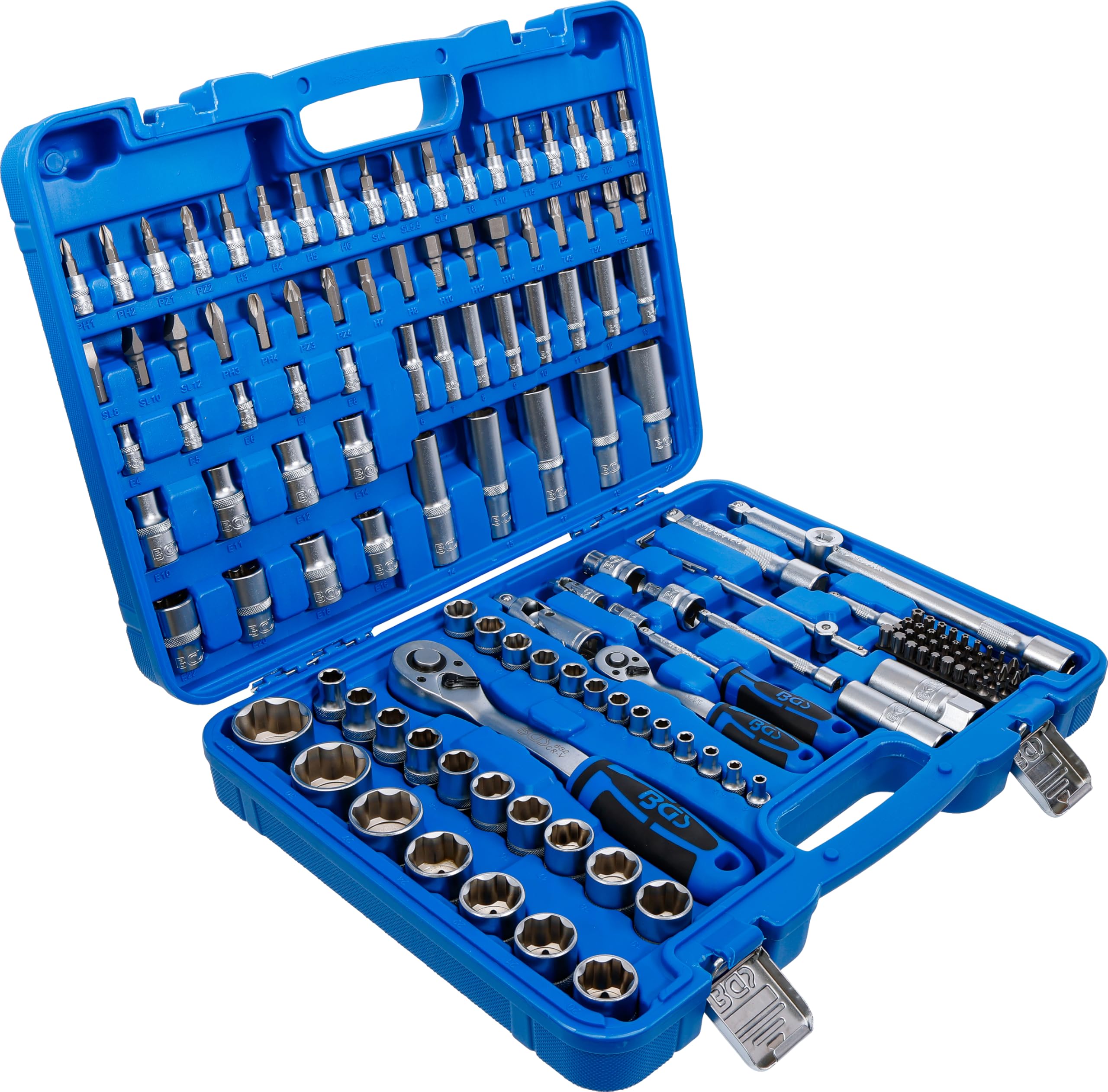 BGS 74518 | Steckschlüssel-Satz Wellenprofil | Super Lock | 150-tlg.