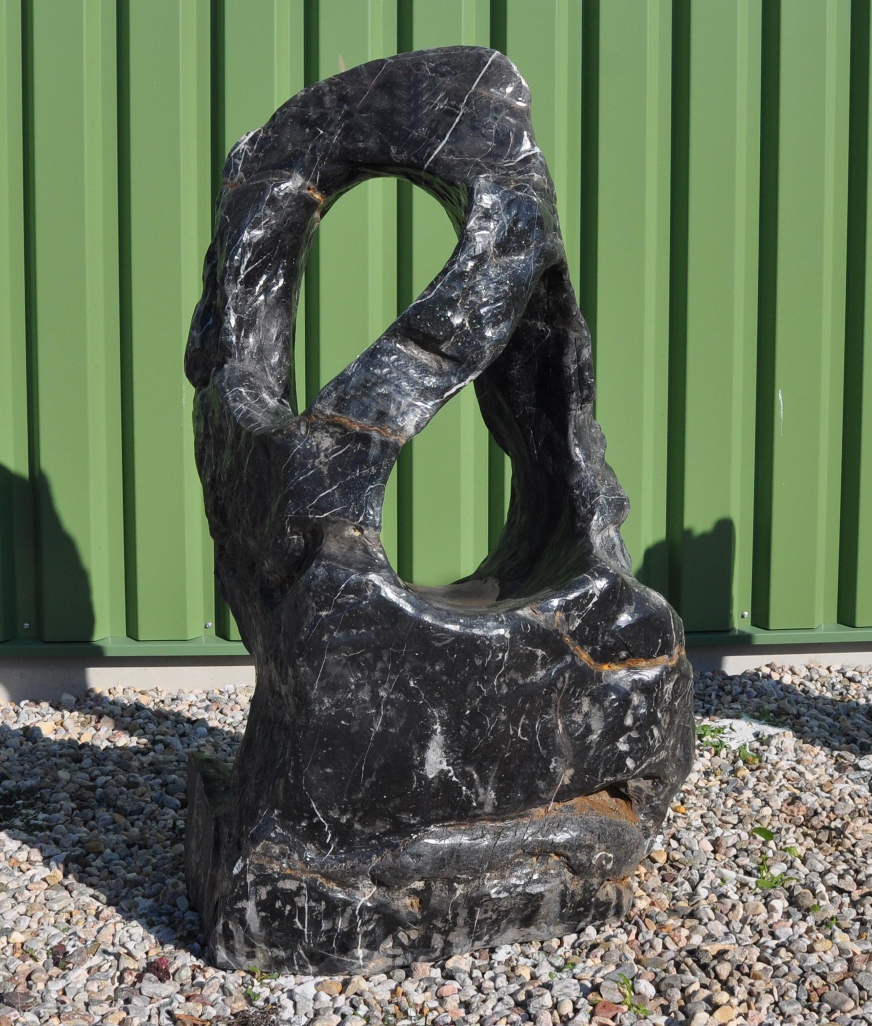 Ozeanfindling Findling Skulptur Naturstein Meeresgestein Gartendeko **Wundervoller Blickfang für Ihren Garten** Einzigartige Form Unikat Einzelstück 840 KG 115 cm HOCH