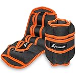 ProsourceFit Ankle/Wrist and Arm/Leg Weights Set of 2, Adjustable Strap 1 lb-5 lb, Adjustable Weight 15 lb, 10 lb, 7 lb for Men and Women