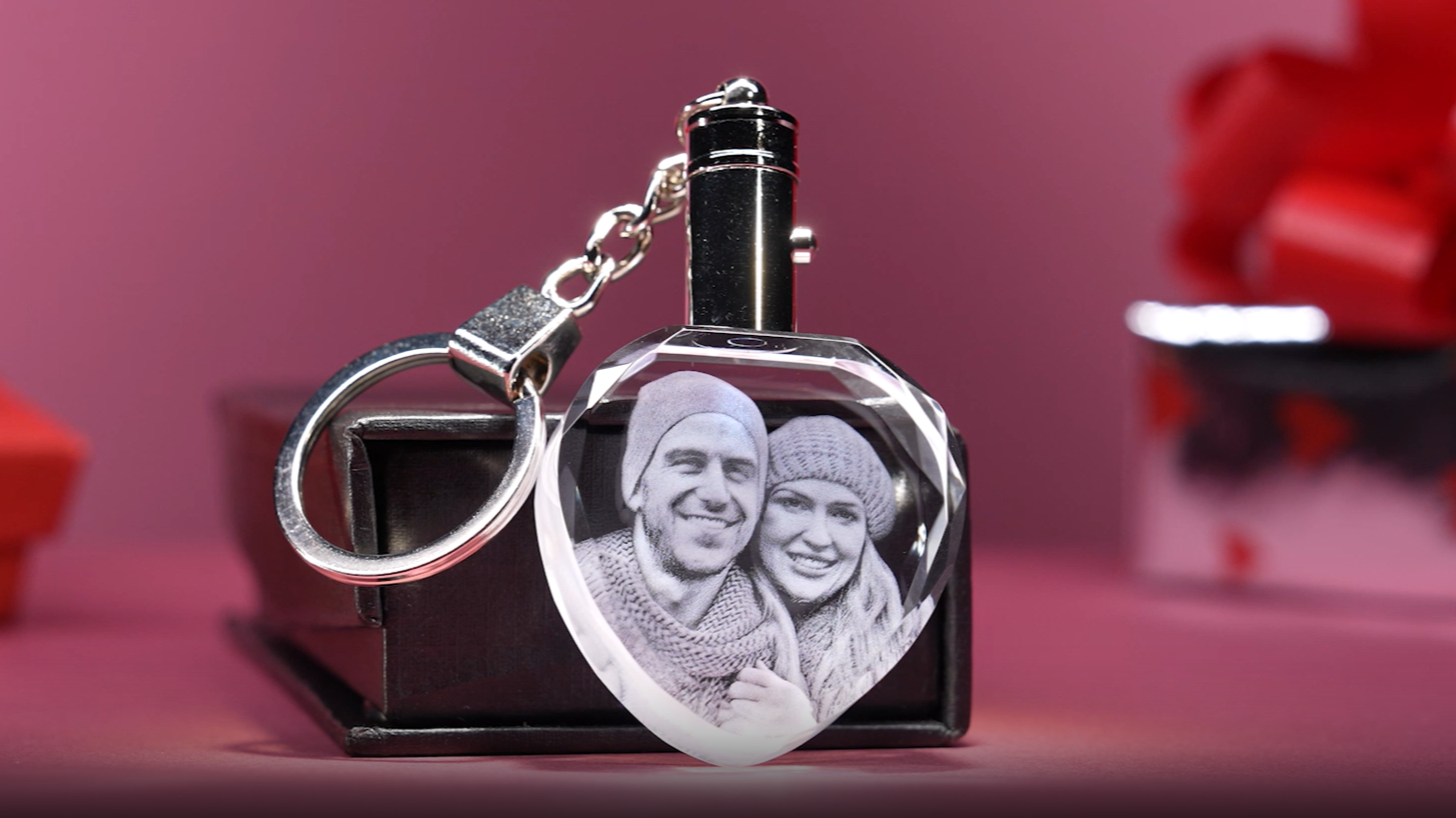 Amazon.com: ArtPix 3D Crystal Photo Custom Keychain Picture