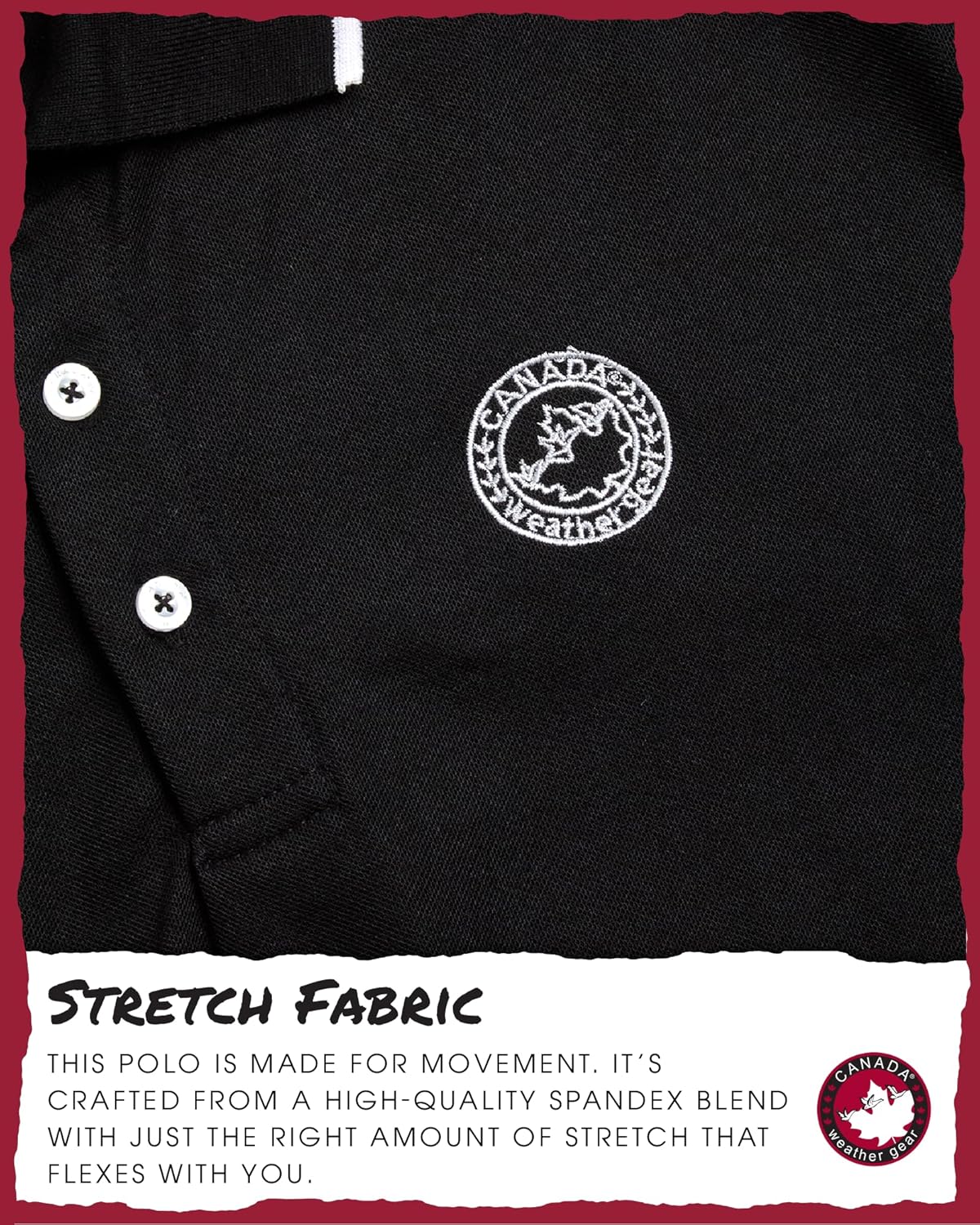 CANADA WEATHER GEAR Camisa polo masculina – polo de desempenho de manga curta elastano com acabamento contrastante na gola (tamanhos: P-2GG) em promoção! Veja a oferta e mais achadinhos de Camisetas 4 Hoje é o melhor dia para comprar CANADA WEATHER GEAR Camisa polo masculina – polo de desempenho de manga curta elastano com acabamento contrastante na gola (tamanhos: P-2GG) com aquele preço maroto! Promoção! Aproveite a oferta! 4