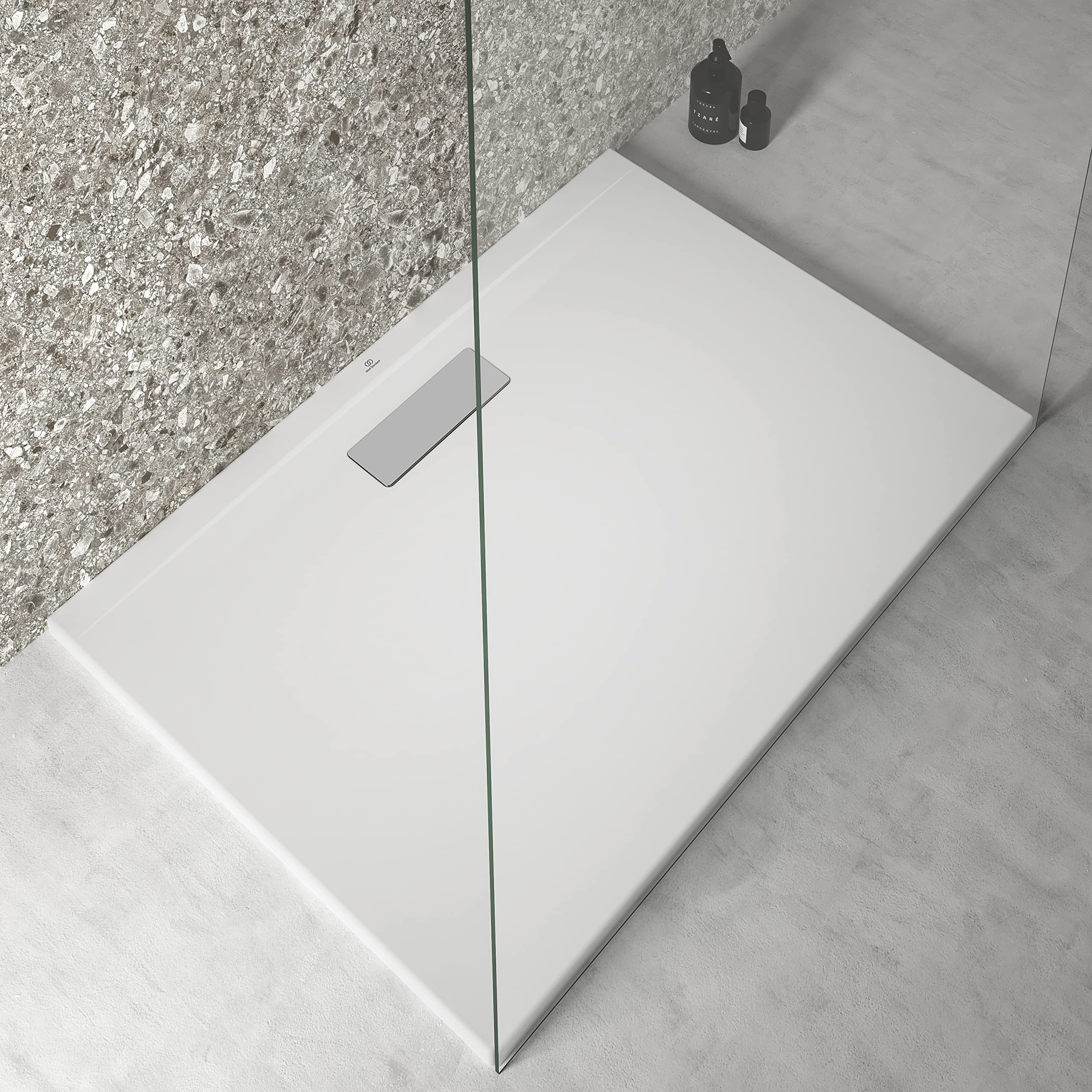 Ideal Standard Receveur de Douche Ultra Flat New Rectangulaire 100 x 70 cm Ultra-plat Hauteur 2,5 cm Acrylique Blanc Brillant T447501