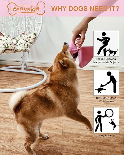 Miniatura 5 de Juguetes chirriantes para perros, juguetes para cachorros, sin relleno, juguetes masticables para dentición, juguete de caramelo para perros