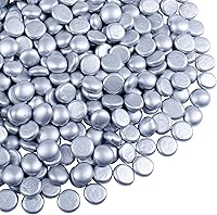 Vista 14 de Galashield Canicas de vidrio plano para jarrones, cuentas de gemas de vidrio blanco, relleno de jarrón (5 libras, aproximadamente 540 unidades)