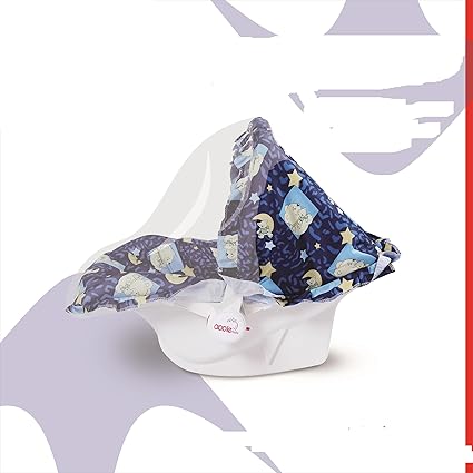 apple baby Carry COT with Mosquito NET (Multi Color) (Dark Pink)