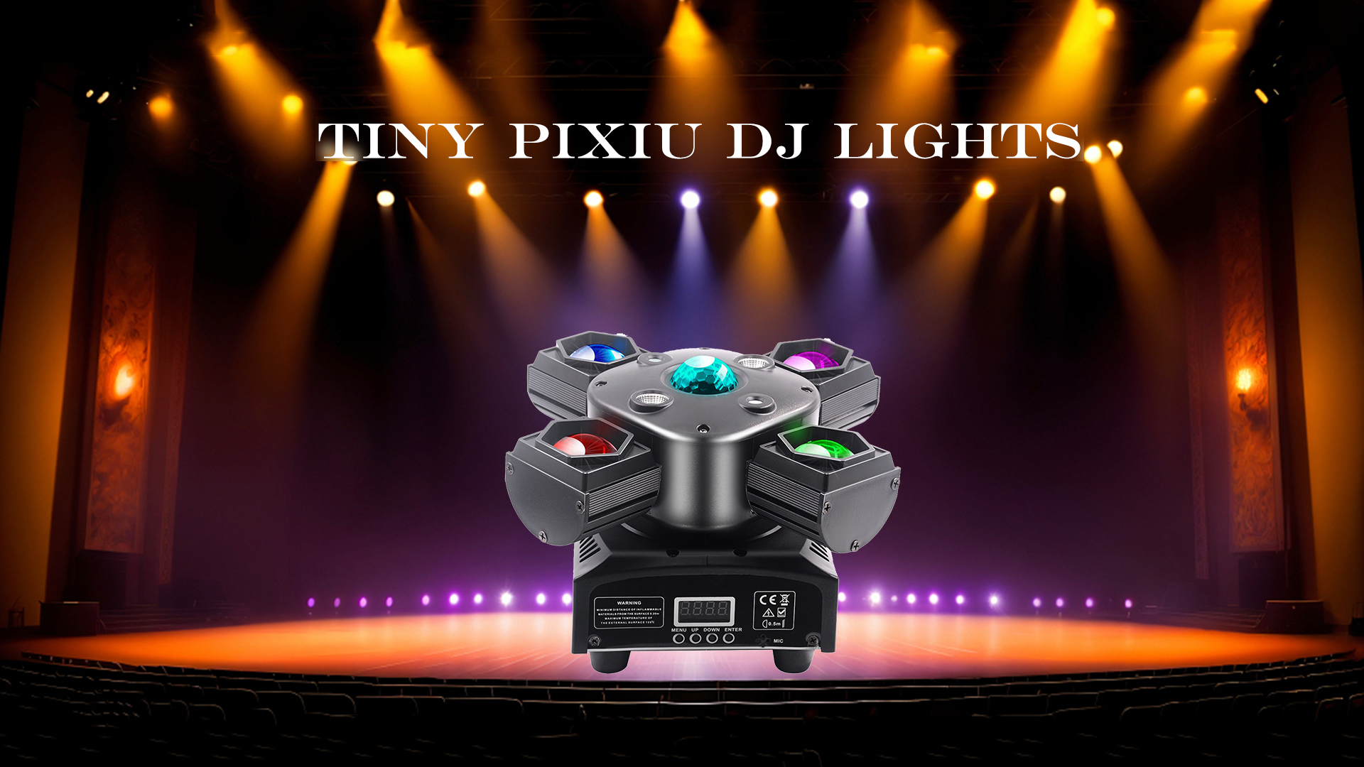 Amazon.com: SOERDMX Professional DJ Lights 4-in-1 Moving