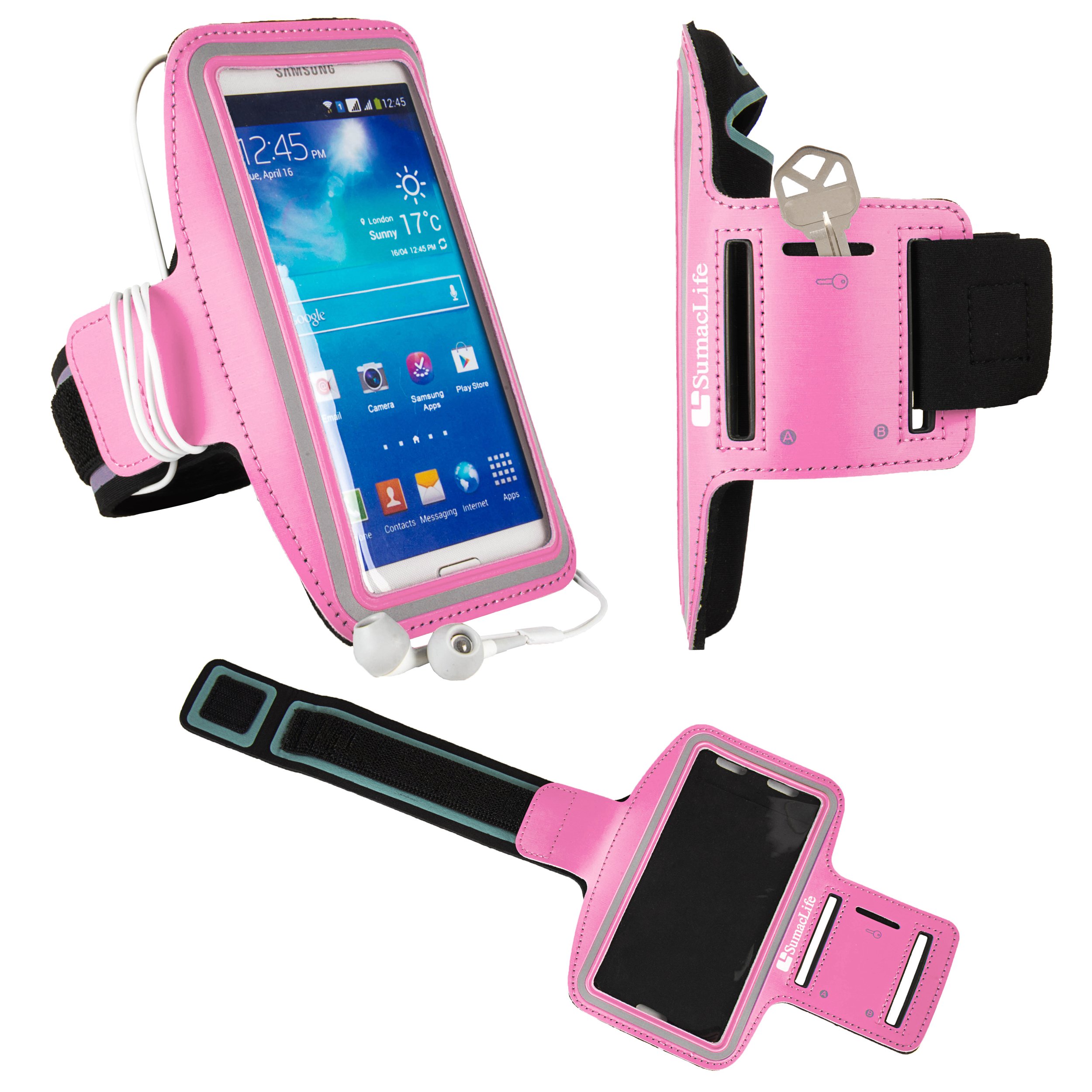 SumacLife Sports Exercise Armband for LG G2 Smartphone (D802, D803, D805, D800, LS980, D801, VS980)