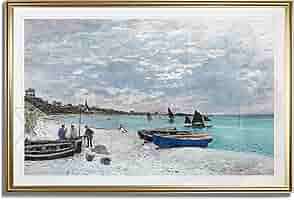 Amazon.com: Monet Wall Art Collection Beach at Sainte