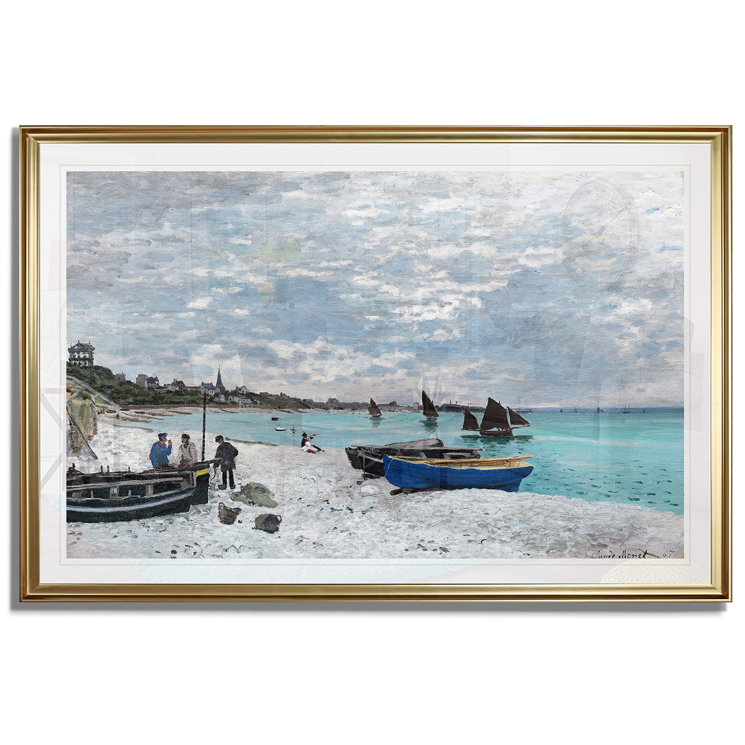 Amazon.com: Monet Wall Art Collection Beach at Sainte