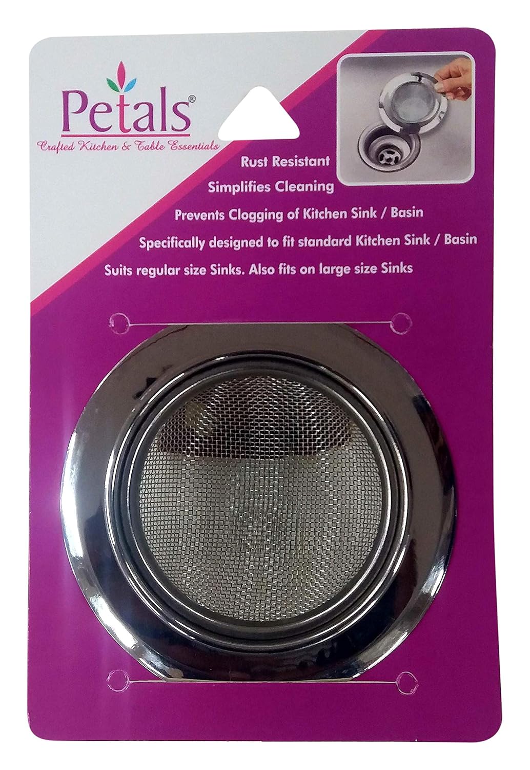 Buy Petals Stainless Steel Sink Jali No 2 Online at Low Prices in India Amazon.in