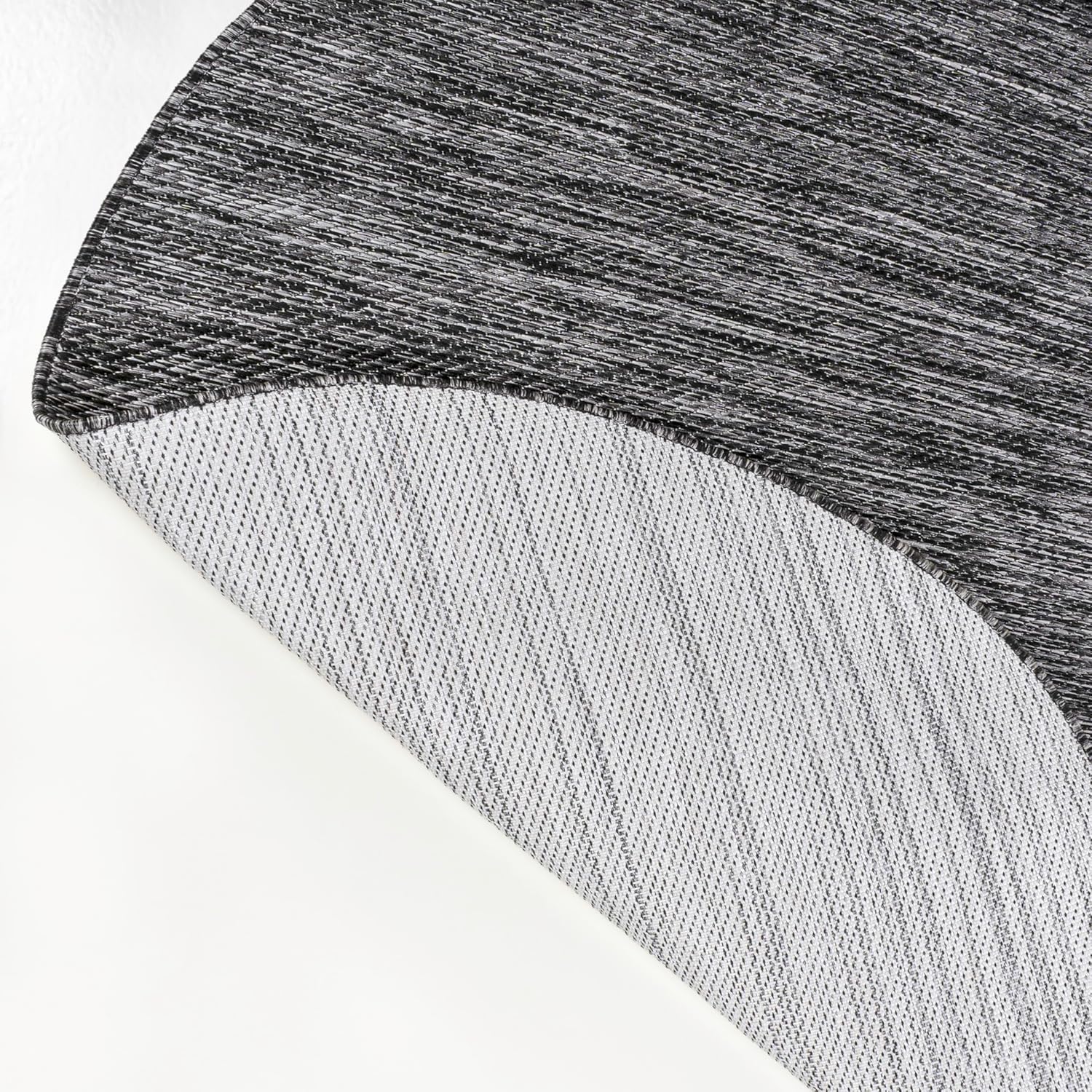 JONATHAN Y Rustic Organic Curve Indoor Outdoor Area Rug 4X6 Dark Gray, Evan Modern for Backyard, Patio, Porch, Easy-Cleaning, High Traffic, Pet-Friendly, Non-Shedding (SHP102B-4)