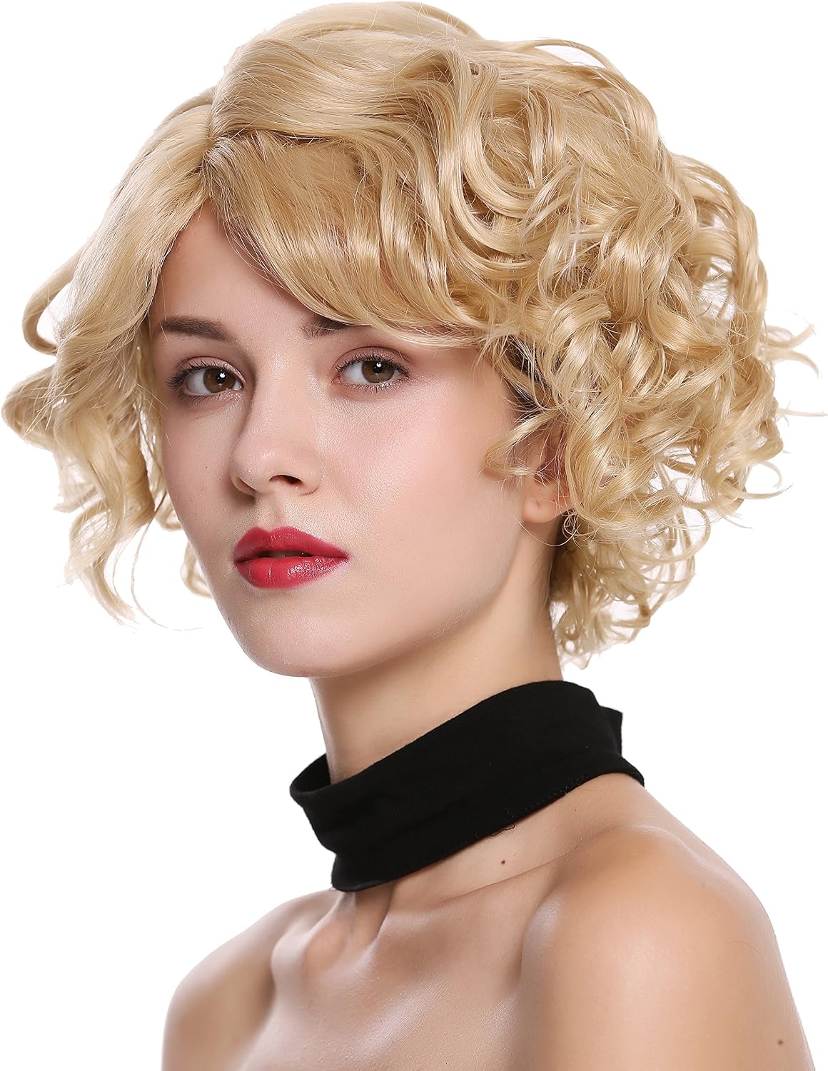 WIG ME UP, MINA-24H613 Lady Quality Wig short wild n wavy deep mixed blond platinum highlights