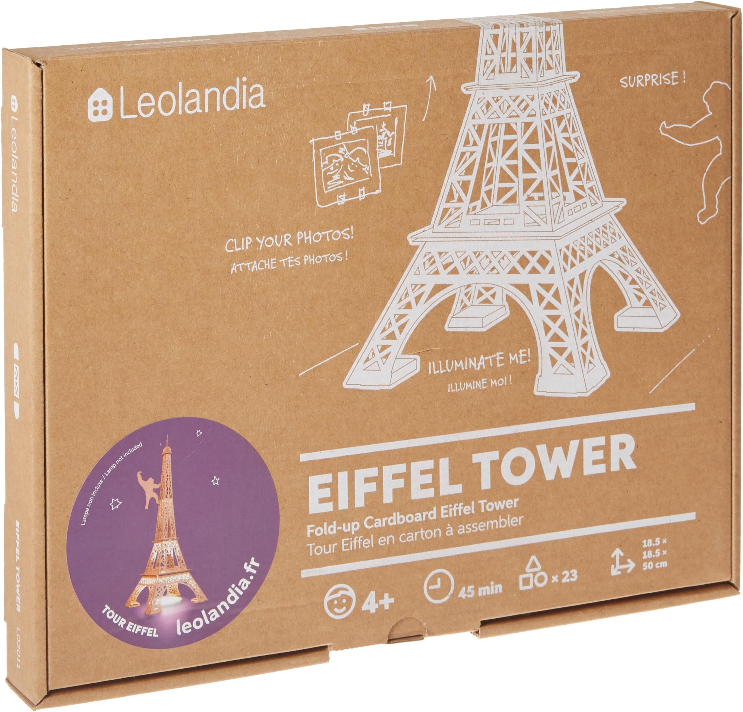 Leolandia Eiffel Tower Creative DIY Cardboard Building Model