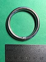 Vista 2 de US Stainless 10 piezas de acero inoxidable 316 anillo redondo soldado 1/4 pulgadas x 1 5/8 pulgadas (0.236 in x 1.575 in de diámetro interior) grado