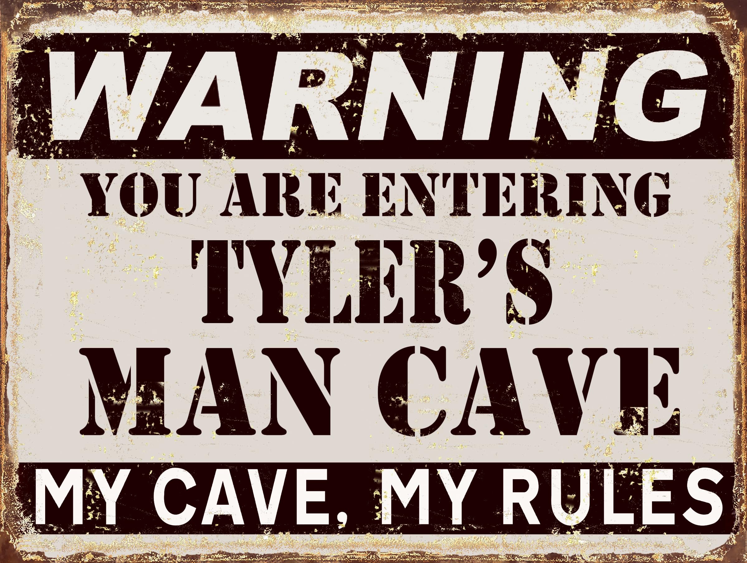 Man Cave metal retro sign (Tyler's)