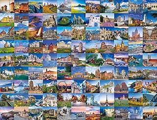 Ravensburger Puzzle - 99 Places in Europe - 2000 Pieces Puzzle for Adults and Children from 14 Years